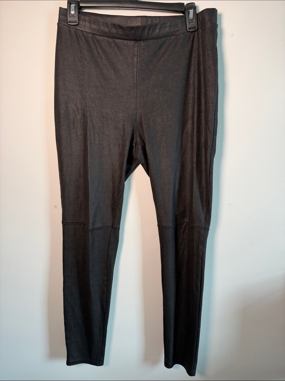 Trouve Black Faux-Leather Leggings